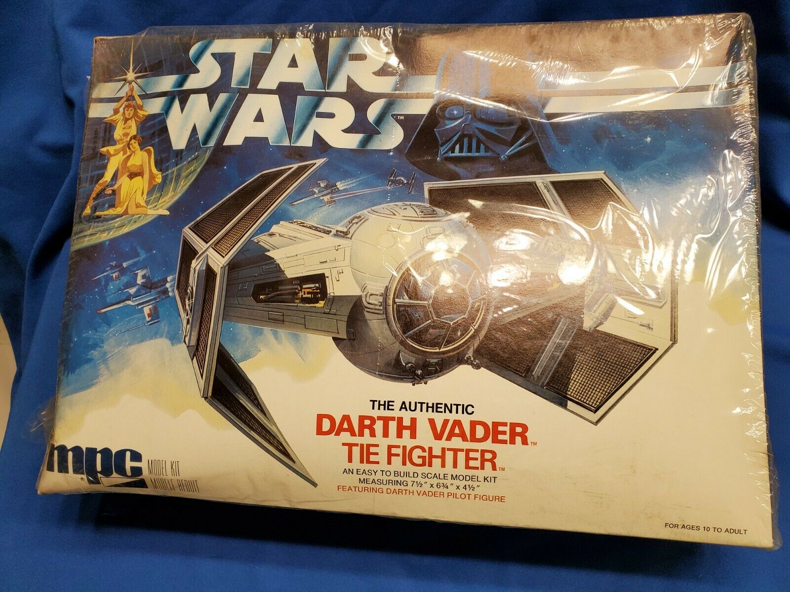 Star Wars Darth Vader Tie Fighter Model Kit Mpc 1978 Unopen Box/free Ship