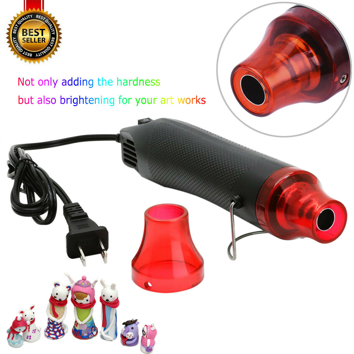 Multi-purpose 300w Mini Hot Air Gun Hand Hold Heat Gun Embossing Drying Tool