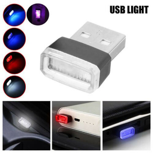 4pcs Mini Usb Led Light Colorful Light Lamp For Car Atmosphere Lamp